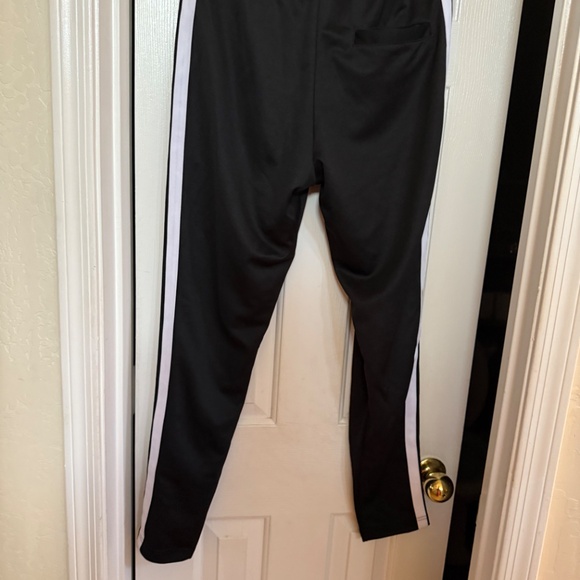 Detache Labs Men Dazed and Confused Black/White Drawstring Track Pants SZ 29 - Picture 12 of 13